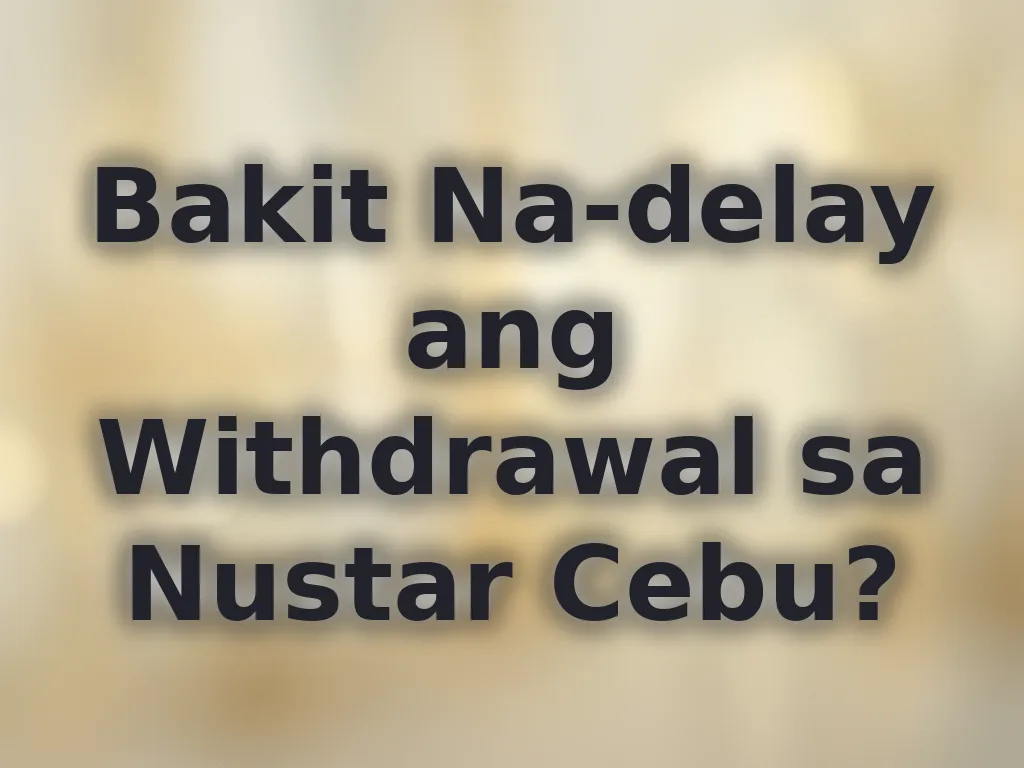 Withdrawal delay fixes